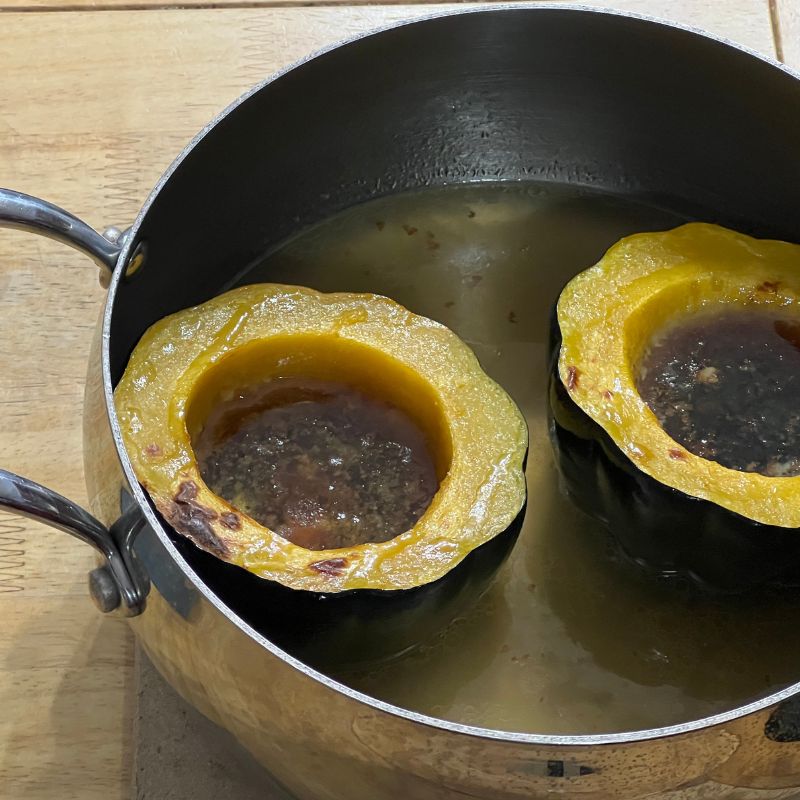 Baked Acorn Squash With Brown Sugar And Butter